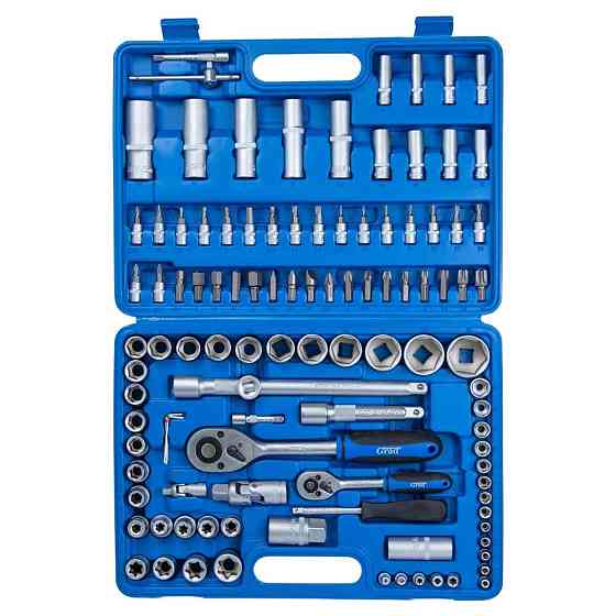 Grad Набор насадок торцевых и биты 1/4", 1/2" 108шт Start GRAD (6003205) Коломыя