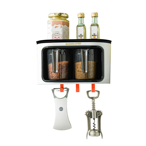 Органайзер для кухні, ємності для зберігання, модні настінні банки для кухні, білий колір Кам'янець-Подільський