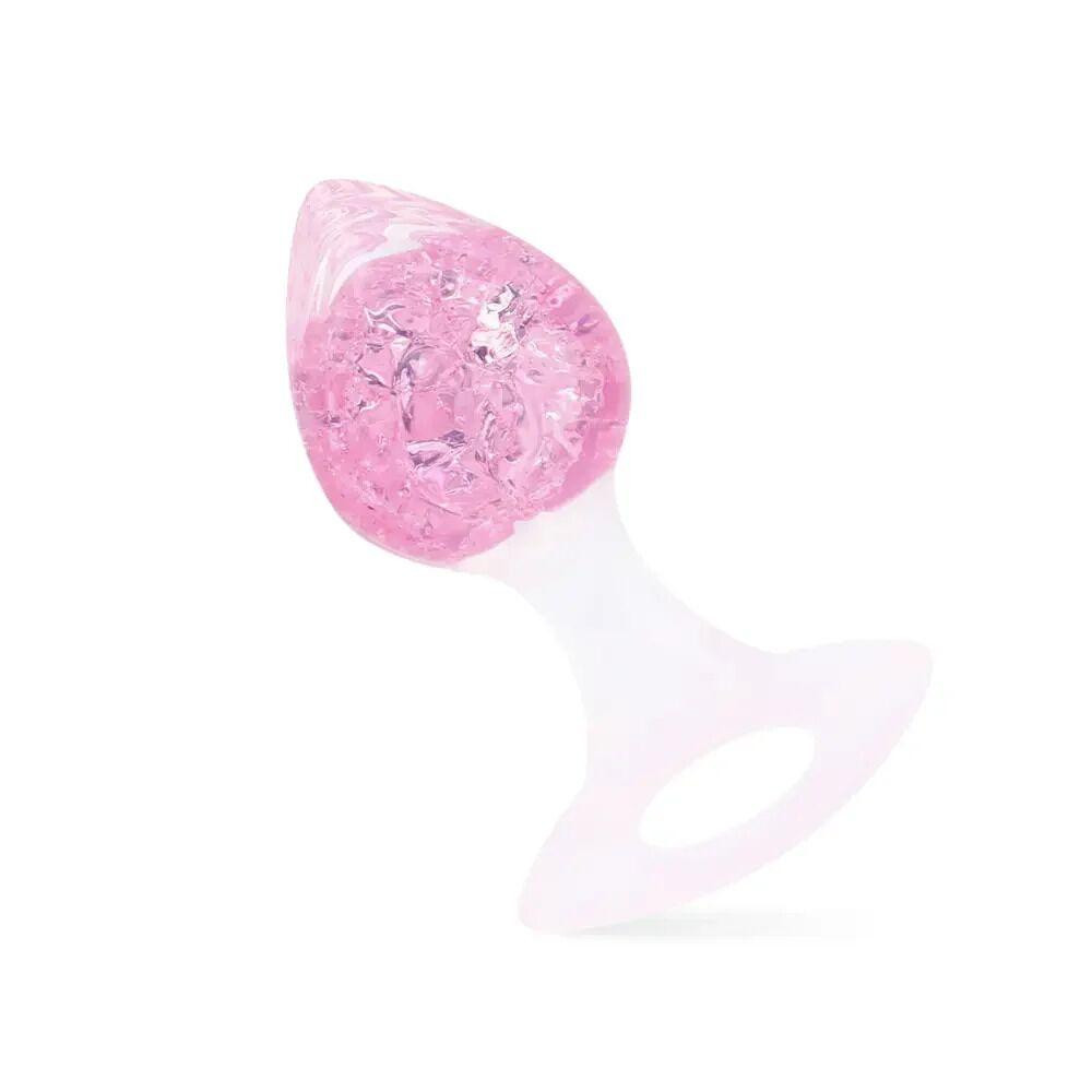 Анальная пробка Liebe Seele Heart-shaped Crystal Anal Plug - Pink Medium Sex Aura Киев - изображение 1