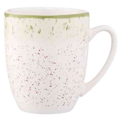 Чашка Ardesto Siena, 360мл, порцеляна, біло-зелений (AR2936SWG) Вінниця