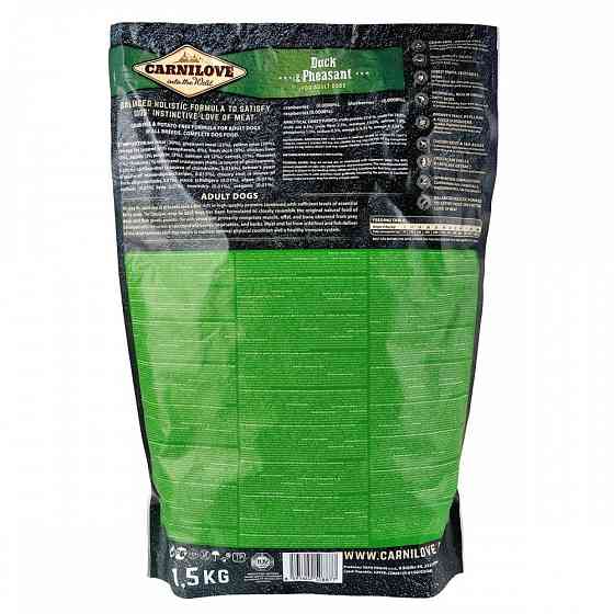 Сухий корм Carnilove Duck & Pheasant для дорослих собак всіх порід, качка та фазан, 1,5 кг Вінниця
