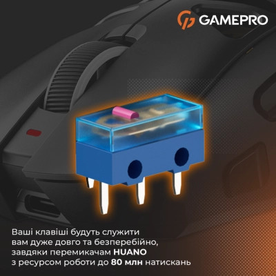 Мышка GamePro Genesis Spider Wireless/Bluetooth/USB Black (GM870B) Винница - изображение 6