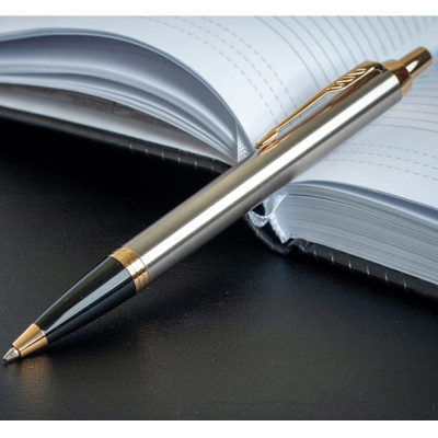 Ручка кулькова Parker IM 17 Brushed Metal GT BP блістер (22 236) Вінниця - фото 5