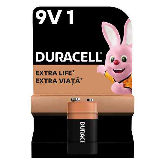 Батарейка крона Duracell 9V/6LR61 (1шт) Киев