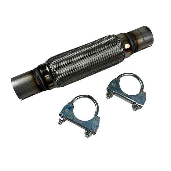 Гофра 45х200x300 кріплення під хомут у зборі AGK глушника Мукачево