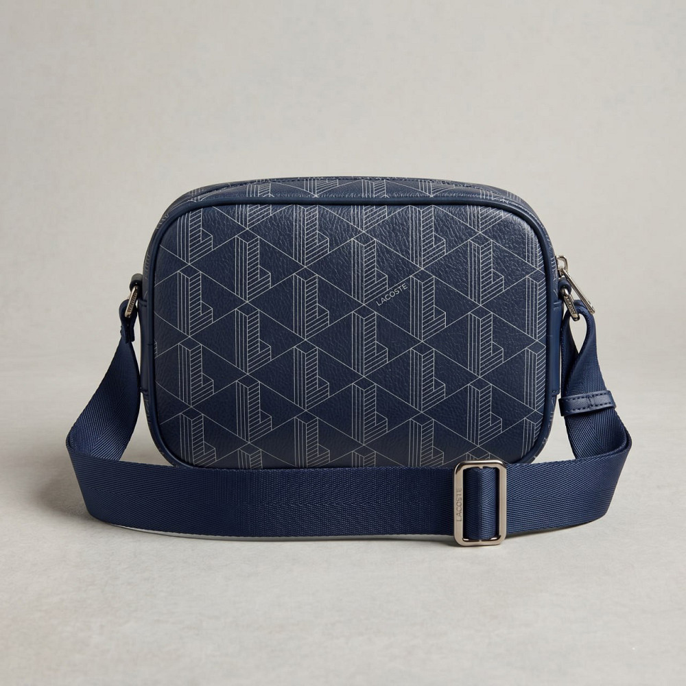Мужская брендовая сумка, борсетка на плечо Лакоста, Lacoste (3650) blue Киев - изображение 3