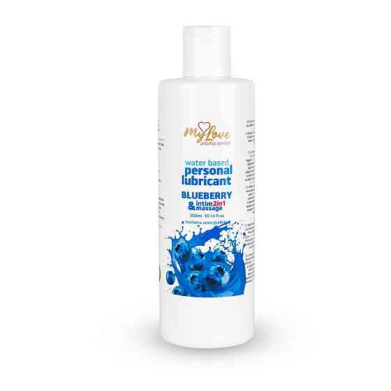 2в1 лубрикант та масажний гель - MyLove Aroma Series Intim&Massage Blueberry, 300 мл Sex Aura Київ