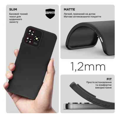Чехол для мобильного телефона Armorstandart Matte Slim Fit ZTE Blade A73 4G Black (ARM70701) Винница