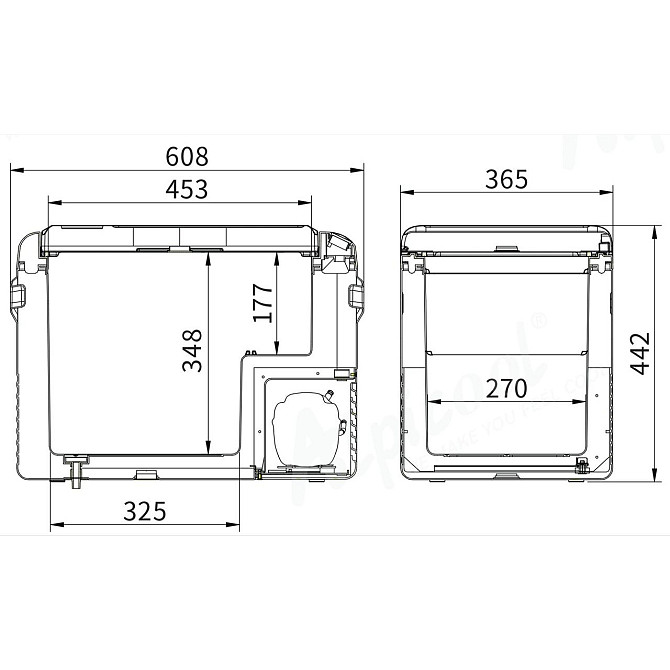 Компрессорный автохолодильник Alpicool CL40G (37 литров, LG Compressor). До -20℃, (12, 24, 220 вольт Дніпро - фото 7