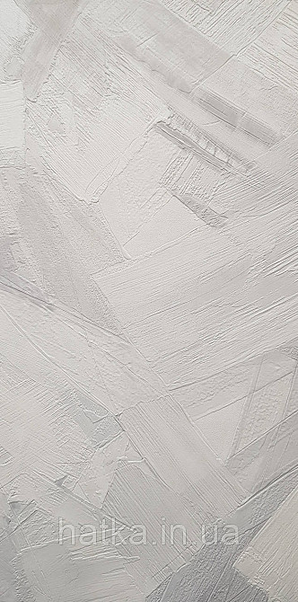 Шпалери вінілові на флізеліні Grandeco Time метрові абстракція структурні мазки білі сірі срібло Київ - фото 1
