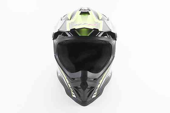 Шолом кросовий/ендуро/АТV BLD-819-7 L (59-60см), ЧОРНИЙ/НЕОНОВО-ЖОВТИЙ Киев