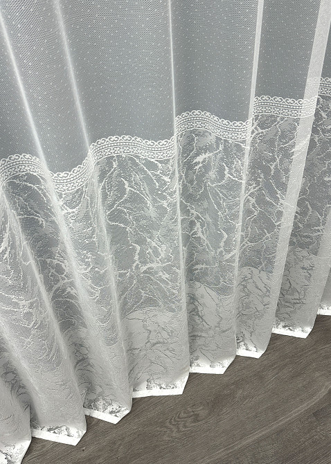 Тюль VR-Textil 1669т Жакард Білий 300х270 см (42-0684) Київ - фото 8