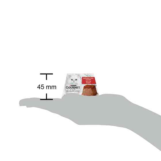 Вологий корм GOURMET Revelations для дорослих котів, мус з підливкою, що стікає, з яловичиною, 2x57 г Київ