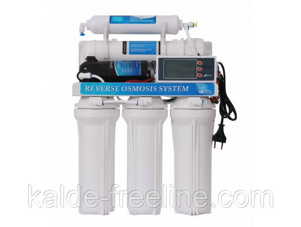 Система обратного осмоса AquaKut 50G RO-5 АRС-01 с помпой, электронным контроллером и баком 3,2G Харьков - изображение 1