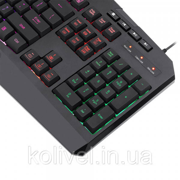 Клавіатура ігрова Redragon Harpe2 UKR RGB підставка USB (77484) Київ - фото 8
