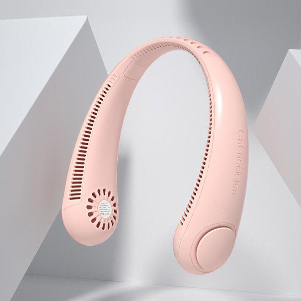 Міні вентилятор на шию акумуляторний A206 (рожевий) Чернівці - фото 2