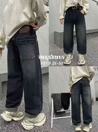 Джинсы скейтеры для мальчика серые и черные на 8,9,10 лет Николаев