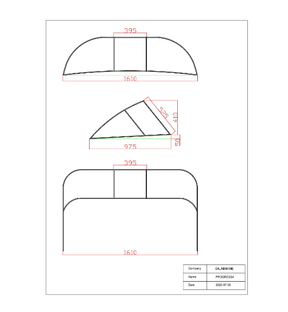 Вітрове Скло для човна Прогресс 4 Матеріал Акріл Gala Київ - фото 2