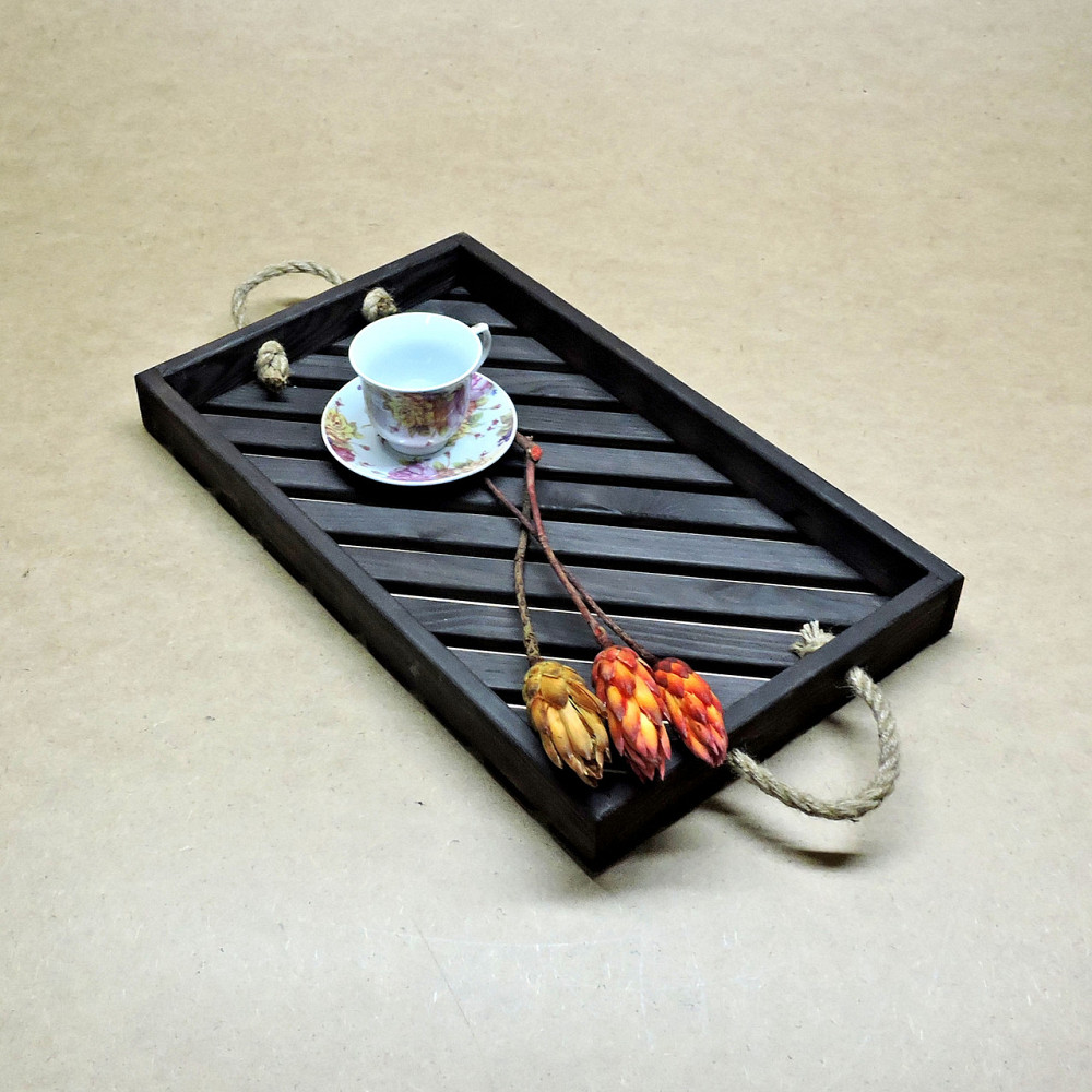 Піднос дерев'яний "Ломмел" венге Миколаїв - фото 4