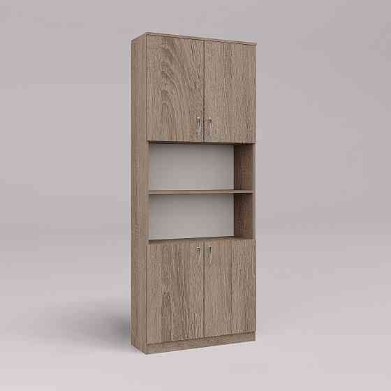 Шкаф офисный ОШ-3, Дуб Сонома Трюфель, 800/340/2100 Львов