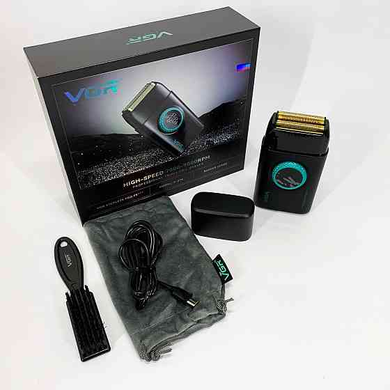 Чоловіча бритва на батарейках VGR, Портативна чоловіча бритва на акумуляторі, Електробритва для бороди ZA-40 Львів