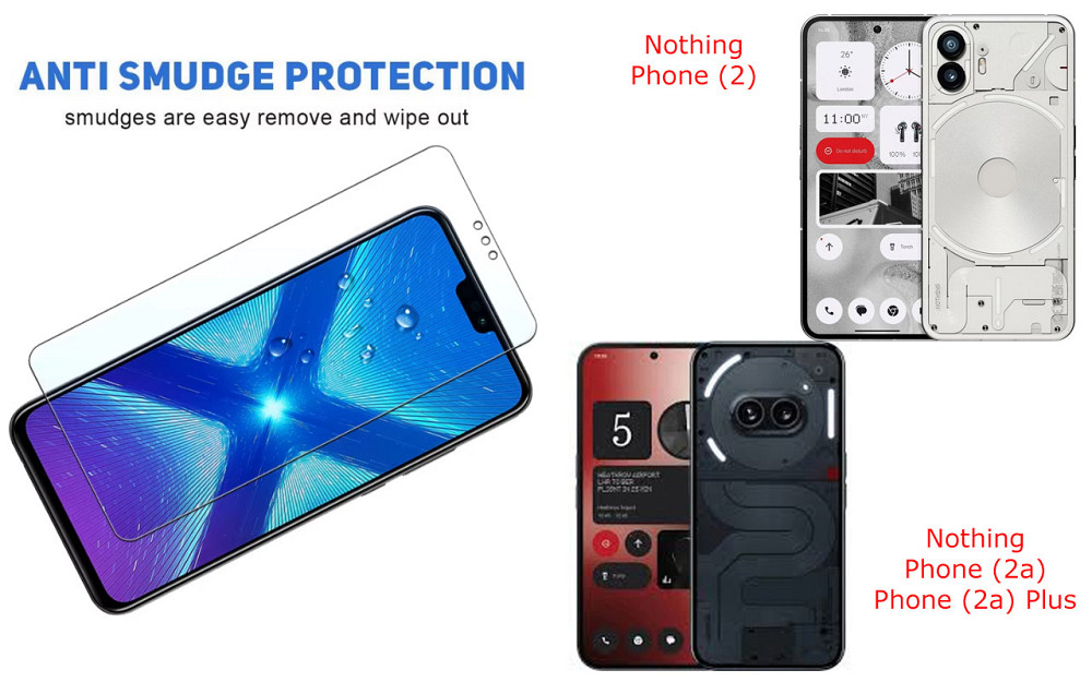 Защитное стекло NeoGlass для Nothing Phone (2), Phone (2a), Phone (2a) Plus – ультрапрозрачное и устойчивое Киев - изображение 3