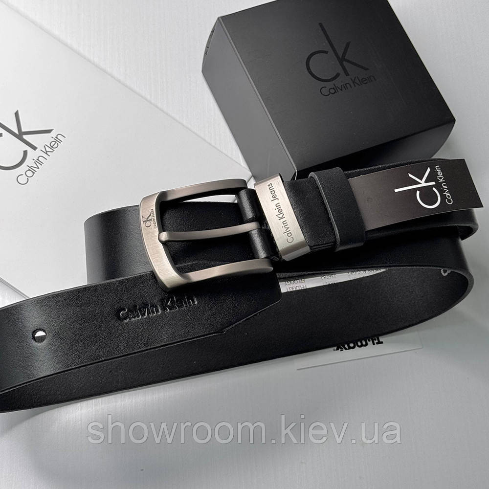 Мужской брендовый ремень из итальянской натуральной кожи Ск (402) Киев - изображение 5