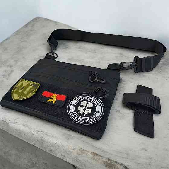 Мужская сумка-слинг тактическая плечевая, Сумка кобура наплечная, Сумка пояс плечо мужская тактическая QK-35 Львов