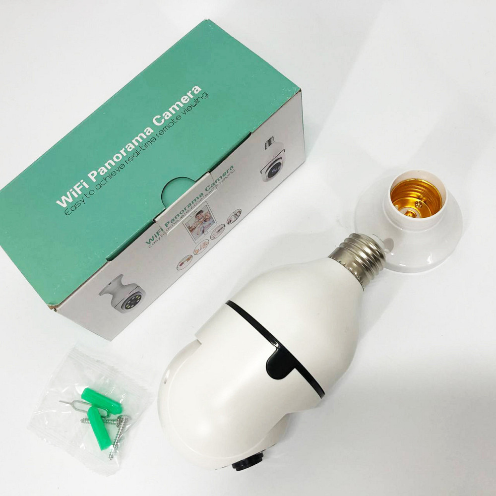 Камеры для улицы и дома CAM L1 E27 WIFI IP, Камера наблюдения с записью на HC-293 карту памяти Киев - изображение 8