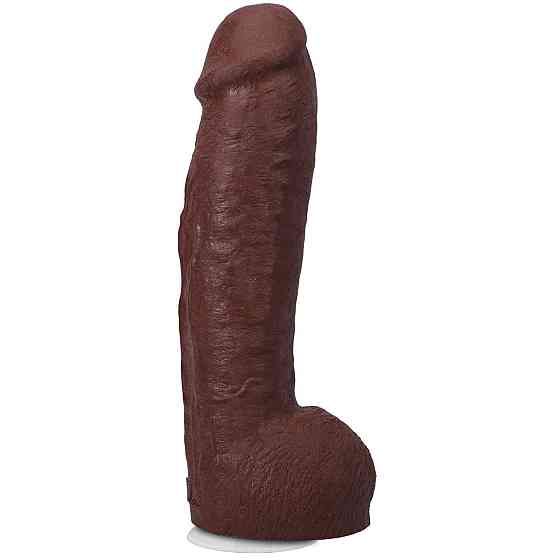 Фалоімітатор Doc Johnson The Realistic Cock ULTRASKYN - 12 Inch Hung with Balls Chocolate Sex Aura Київ