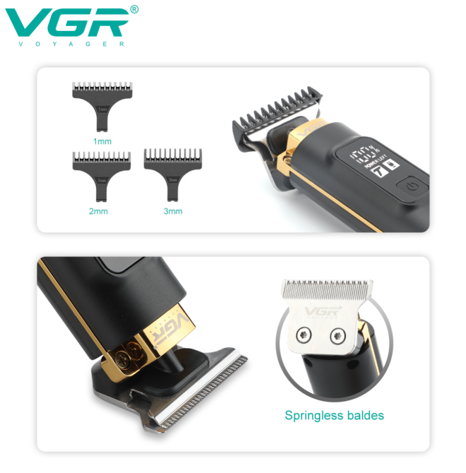 Триммер для бороды и усов VGR V-985 Днепр - изображение 2