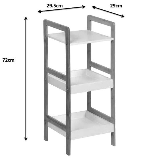 Етажерка для ванної "Нораль" палісандр-зефір Миколаїв - фото 2