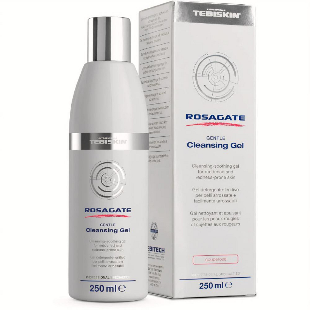Делікатний очищуючий гель із заспокійливою дією для шкіри, схильної до куперозу Tebiskin Rosagate Gentle Cleansing Gel 250 мл Дніпро - фото 1