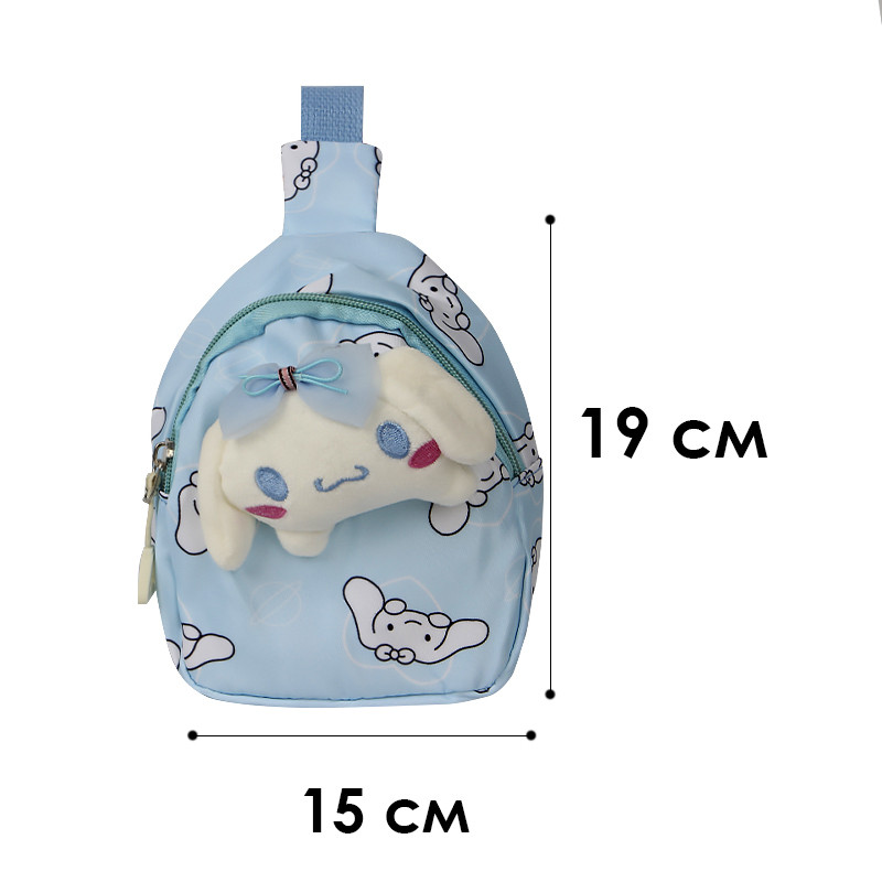 Детская сумка TD-34 Kuromi с аниме через плечо на одно отделение с ремешком Blue Киев - изображение 8