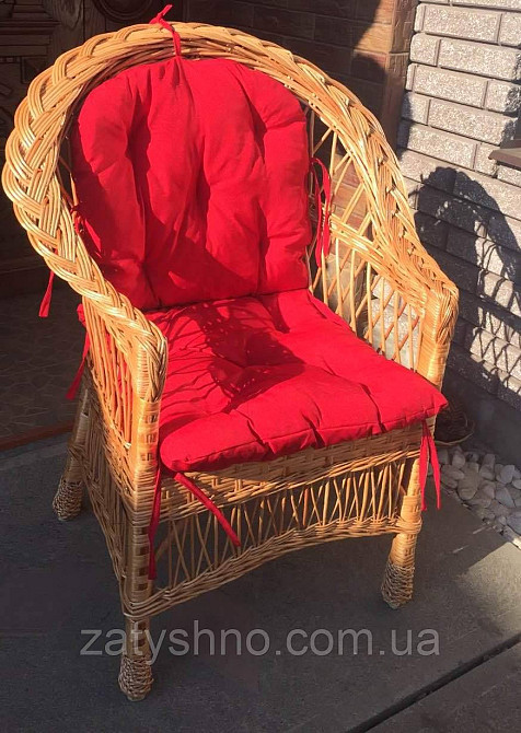 Кресло плетеное с мягкой сидушкой Киев - изображение 6