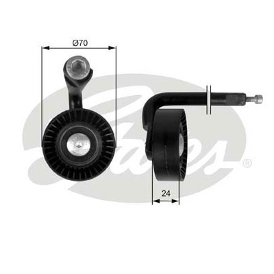 Ролик натягувача ременя Gates T39020 Вінниця - фото 1