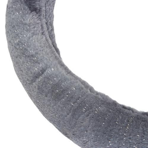 Чохол на кермо VLOD-21F01 сірий з хутра M Харків - фото 4