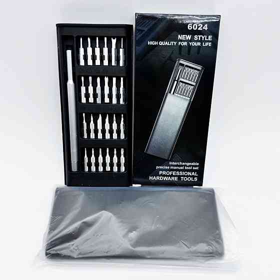 Прецизионная отвертка с 24 битами для электроники в кейсе набор инструментов Киев