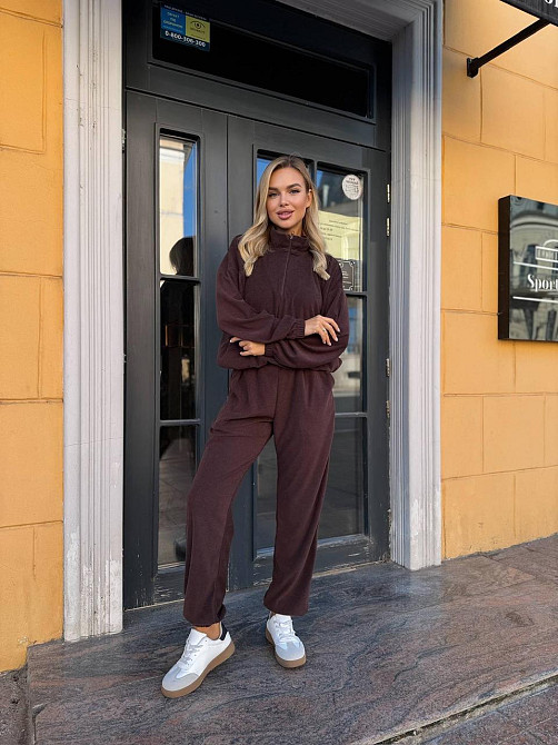 Женский прогулочный теплый костюм двойка: кофта и штаны Джерси Winter Одесса - изображение 4
