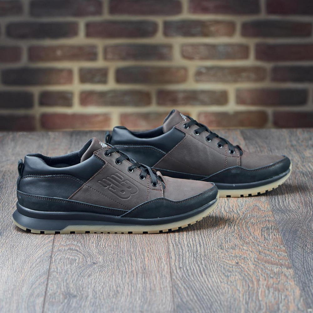 Чоловічі шкіряні кросівкм весна-осінь коричньового коліру 95 ч\кор Харьков - изображение 9