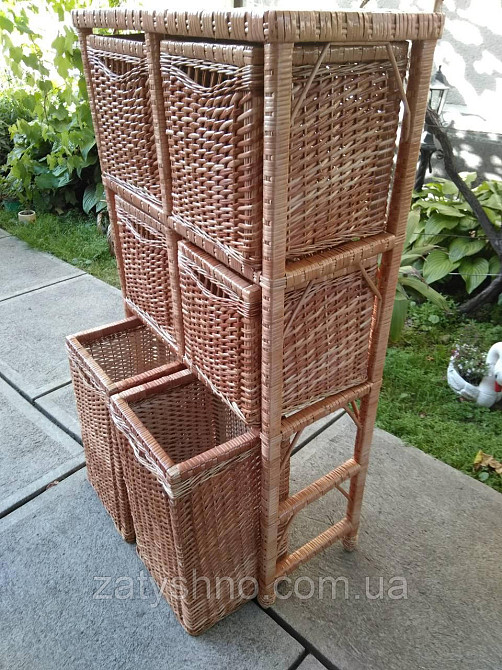 Комод плетений на 6 шухляд плетений Київ - фото 7