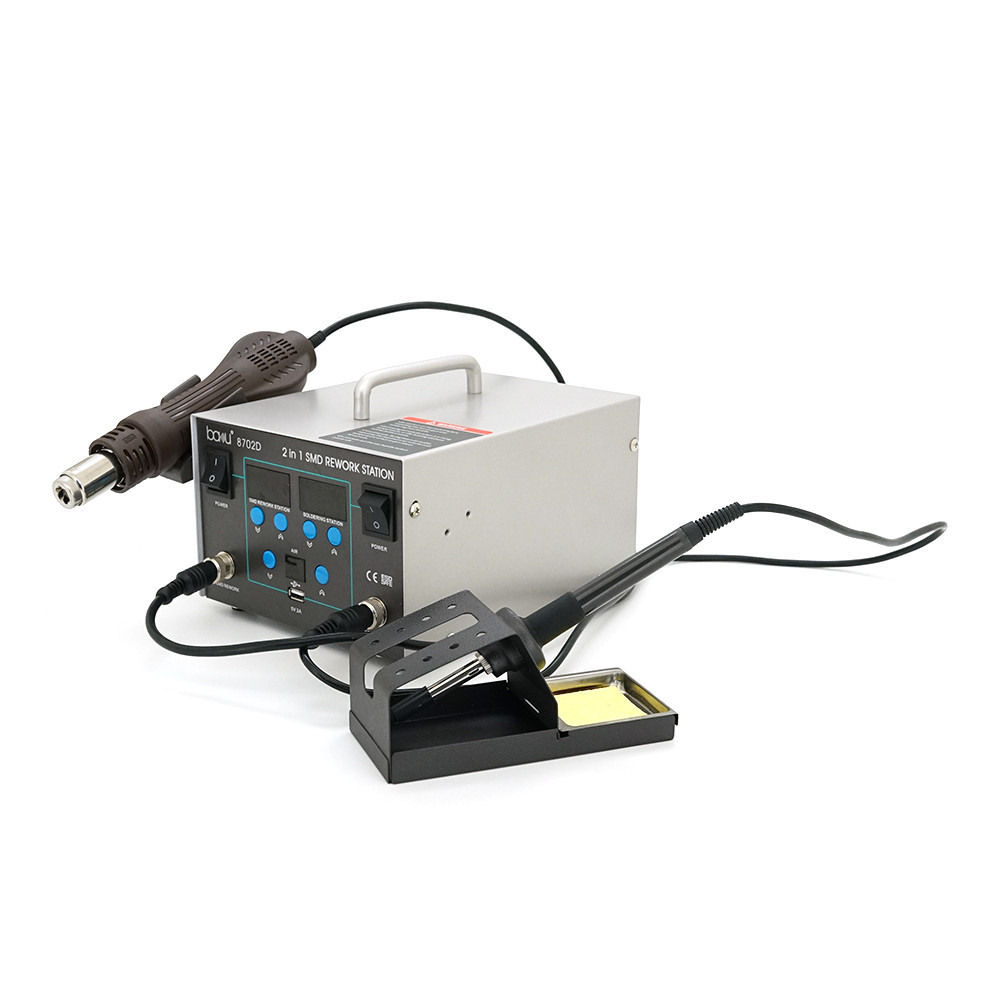 Паяльная станция BAKKU BA-8702D цифровая индикация, фен, паяльник (335*276*210) 4,43 кг Киев - изображение 2