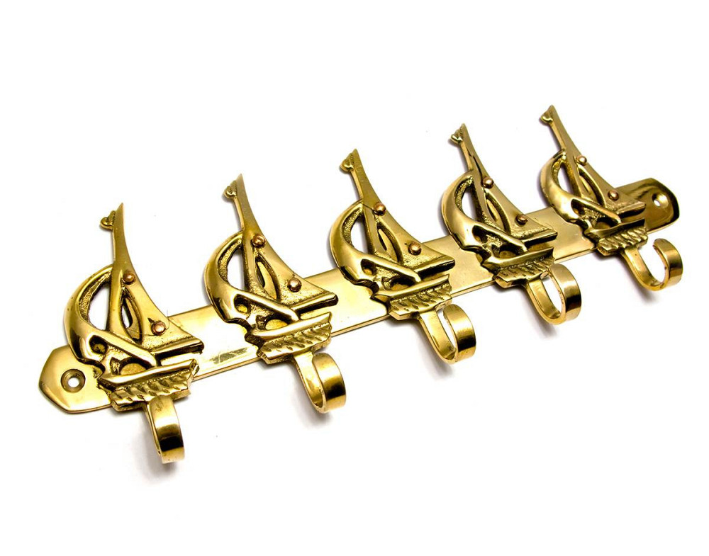 Вешалка для одежды бронзовая Парусники Киев - изображение 1