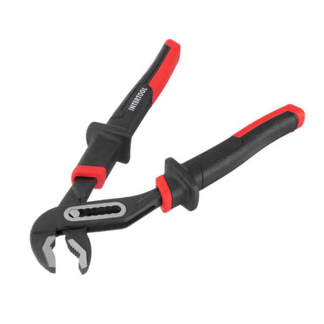 Кліщі сантехнічні 250 мм, кована сталь 40CrV, двокомпонентні рукоятки, STORM INTERTOOL NT-0165 Київ - фото 1