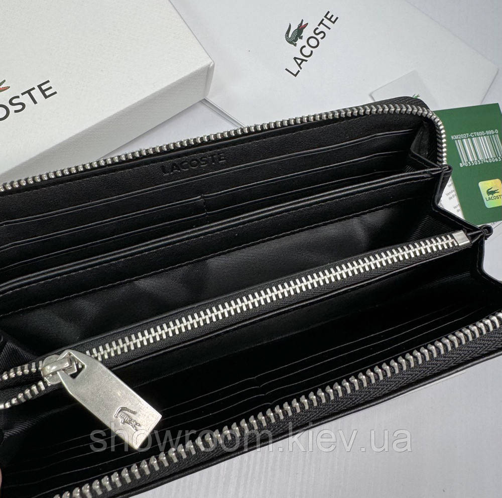 Мужской кошелек на молнии Lacoste (1715) Киев - изображение 7