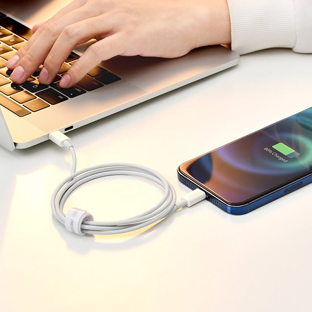 Кабель Baseus Superior Series Fast Charging Data Cable USB to iP 2.4A 2m White Одесса - изображение 10