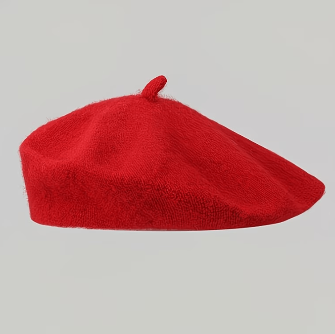 Набір Морська Леді з червоним перловим беретом та косинкою 50х50 см Київ - фото 4