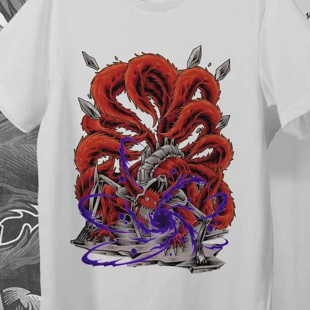 Футболка чоловіча з  принтом Наруто Кіборг Дев'ятихвостий Розмір 48 Anime0036 Дніпро - фото 5