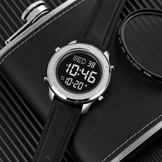 Skmei 1864LSIBK Silver-Black Leather SBR Киев