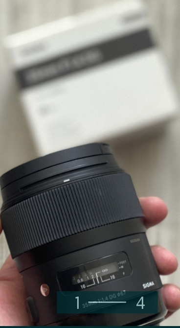 Объектив Линза : Sigma 35 , 1.4 ART Canon EF. Киев - изображение 1